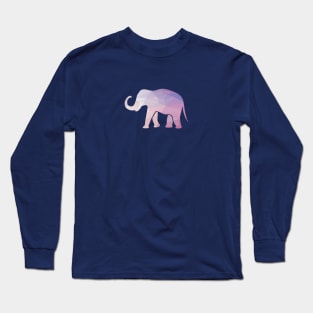 minimal elephant Long Sleeve T-Shirt